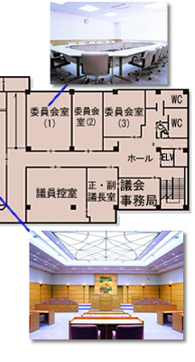 役場庁舎見取り図