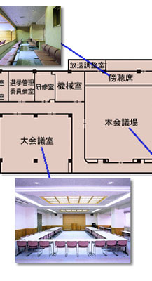 役場庁舎見取り図