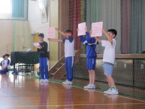 運動会結団式②