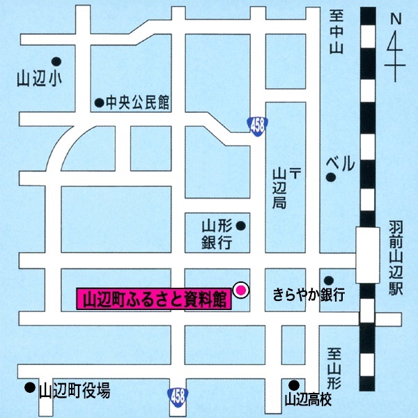 ふるさと資料館への地図