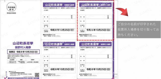 入場券圧着ハガキ表